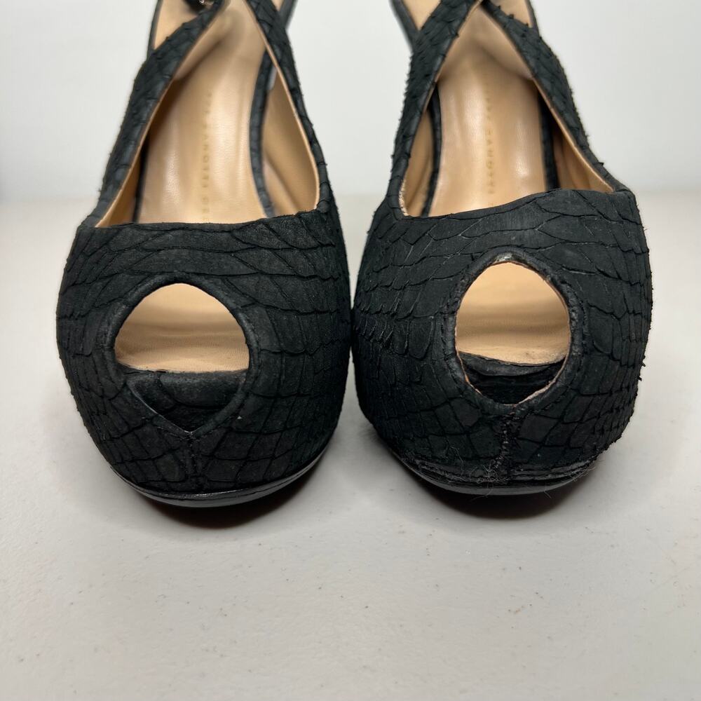 Giuseppe Zanotti Black Python Platform Pump Size … - image 7